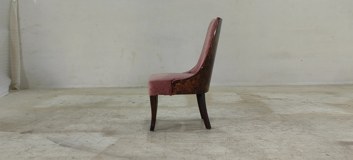 CRESCENT(6) - DINING CHAIR - BLR WH