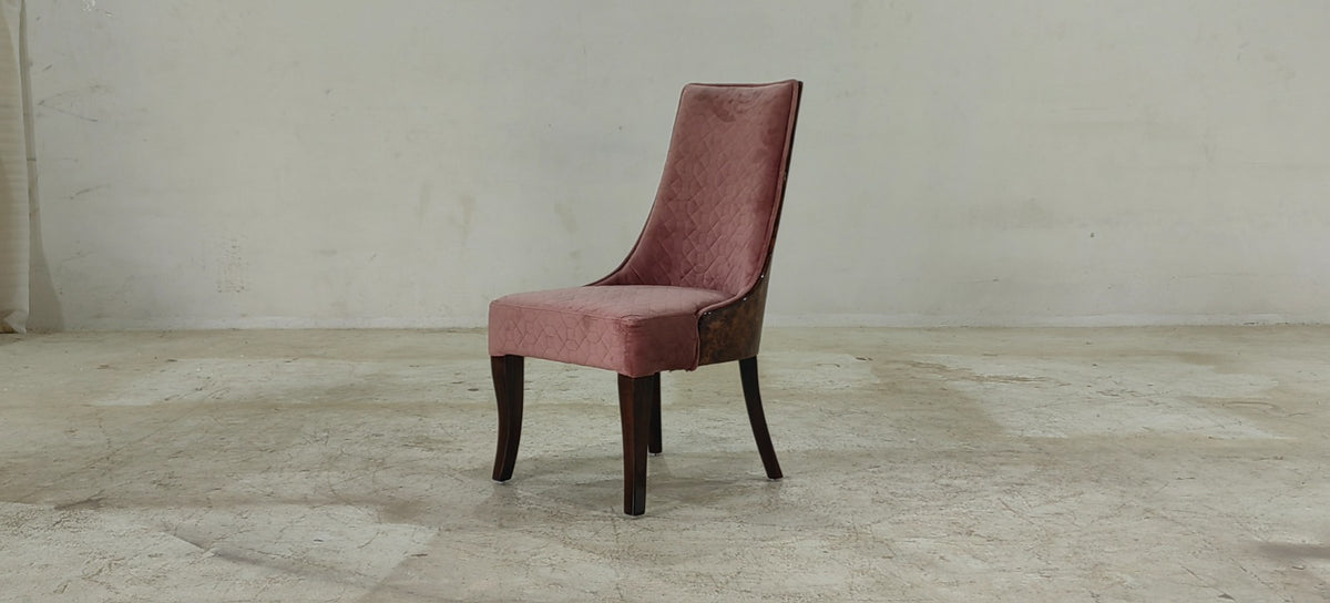 CRESCENT(6) - DINING CHAIR - BLR WH