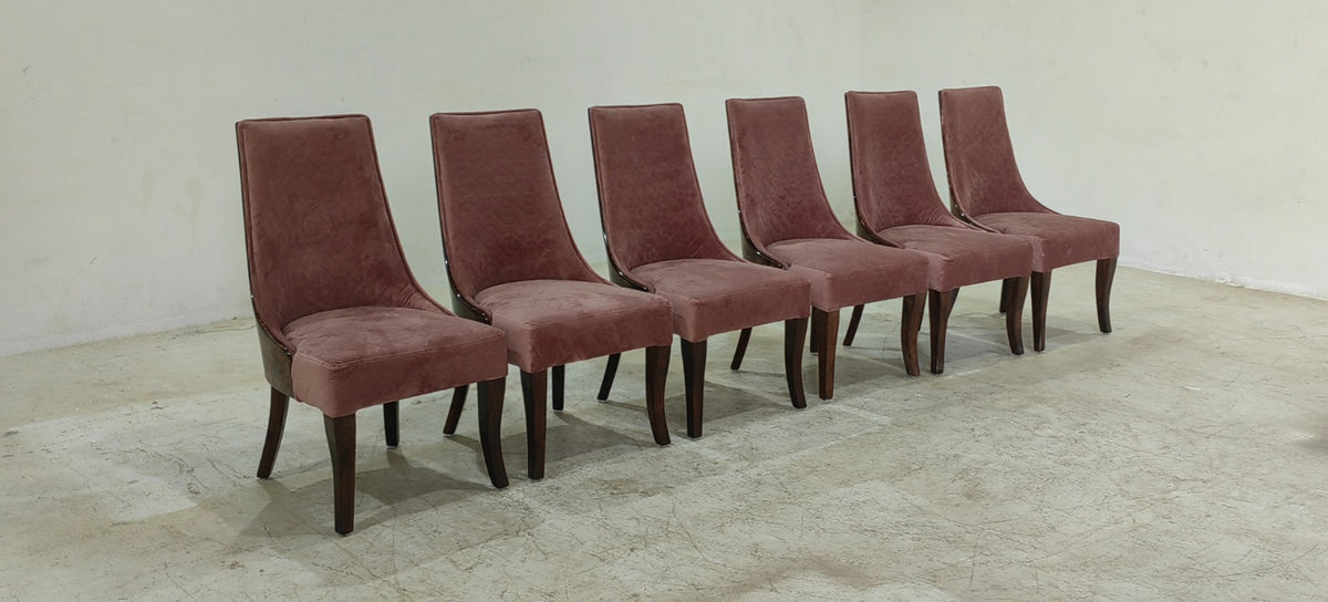 CRESCENT(6) - DINING CHAIR - BLR WH