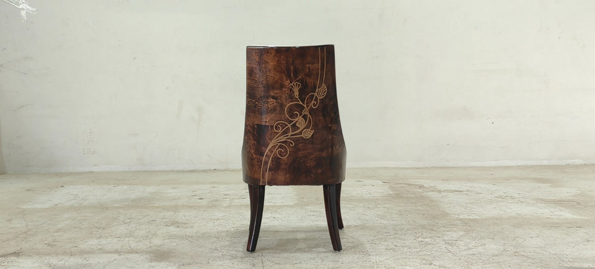CRESCENT(6) - DINING CHAIR - BLR WH