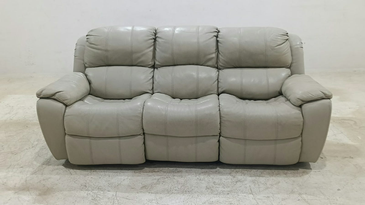 1238-M5652 - 3 SEATER RECLINER(MANUAL) - BLR WH