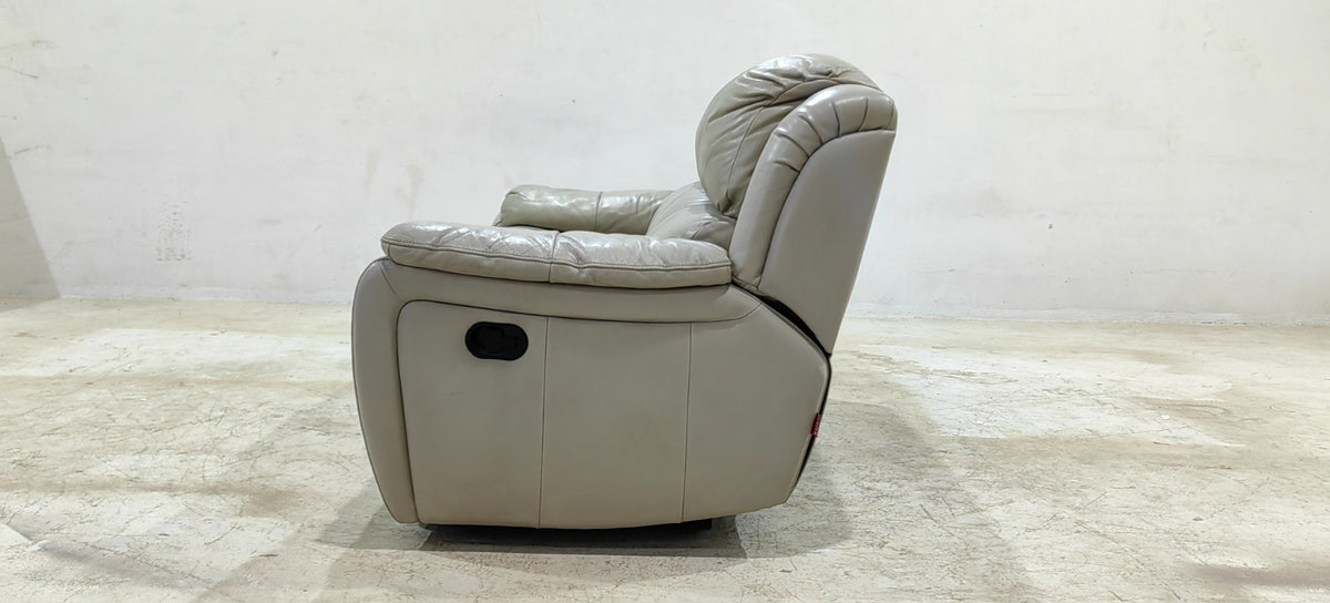 1238-M5652 - 3 SEATER RECLINER(MANUAL) - BLR WH