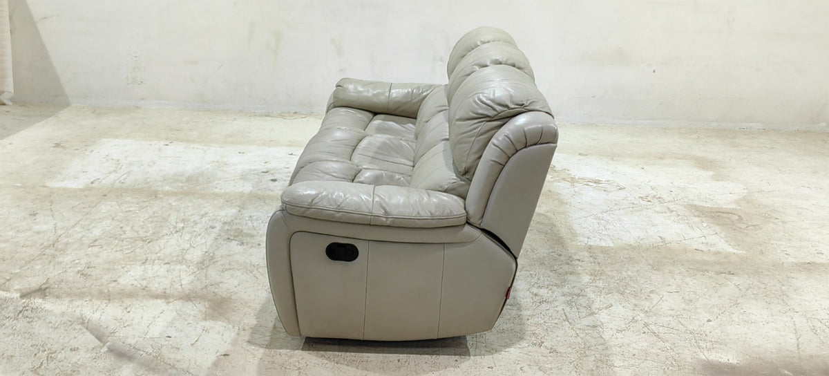 1238-M5652 - 3 SEATER RECLINER(MANUAL) - BLR WH