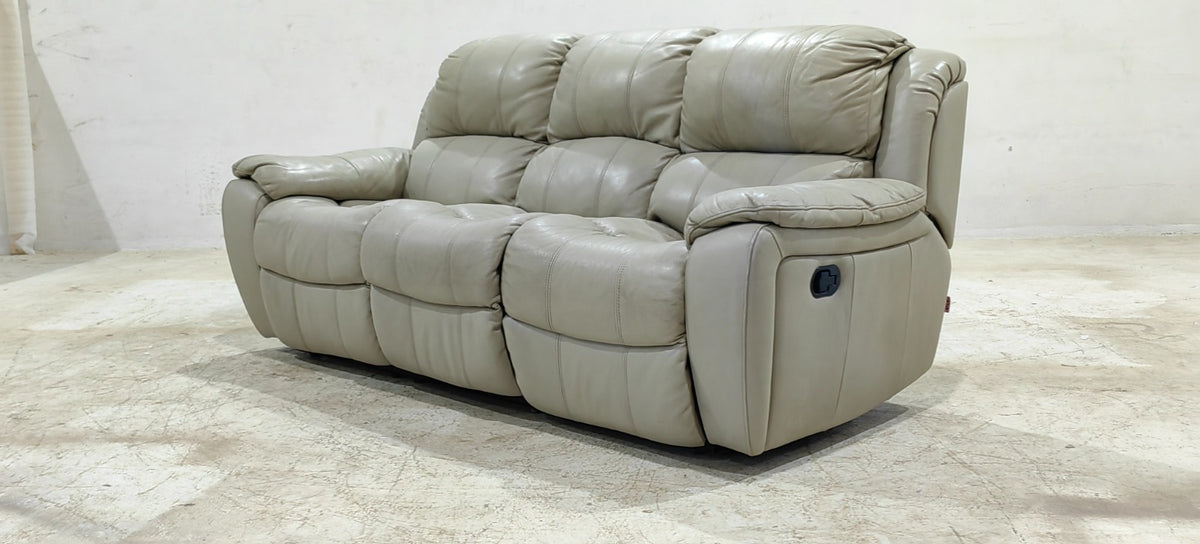 1238-M5652 - 3 SEATER RECLINER(MANUAL) - BLR WH