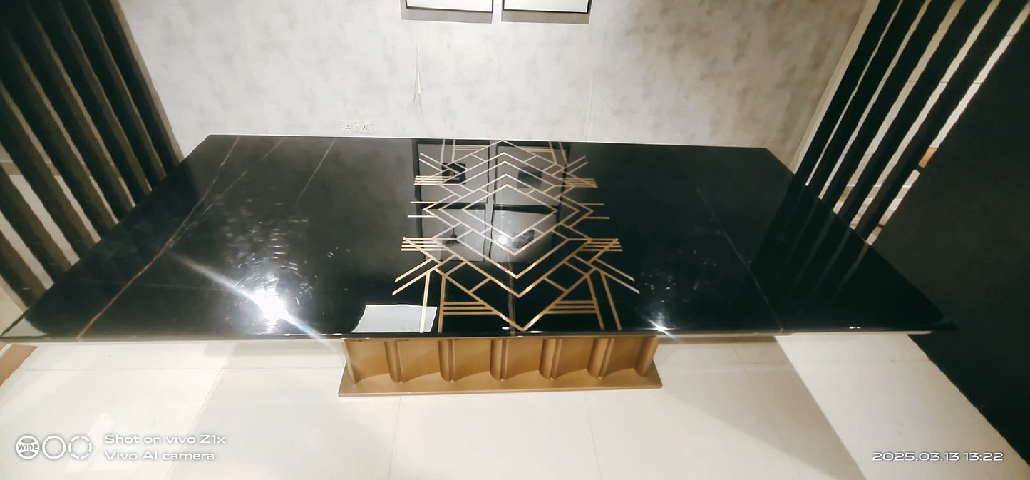 BLACK - DINING TABLE - HYD DASH(BESPOKE)
