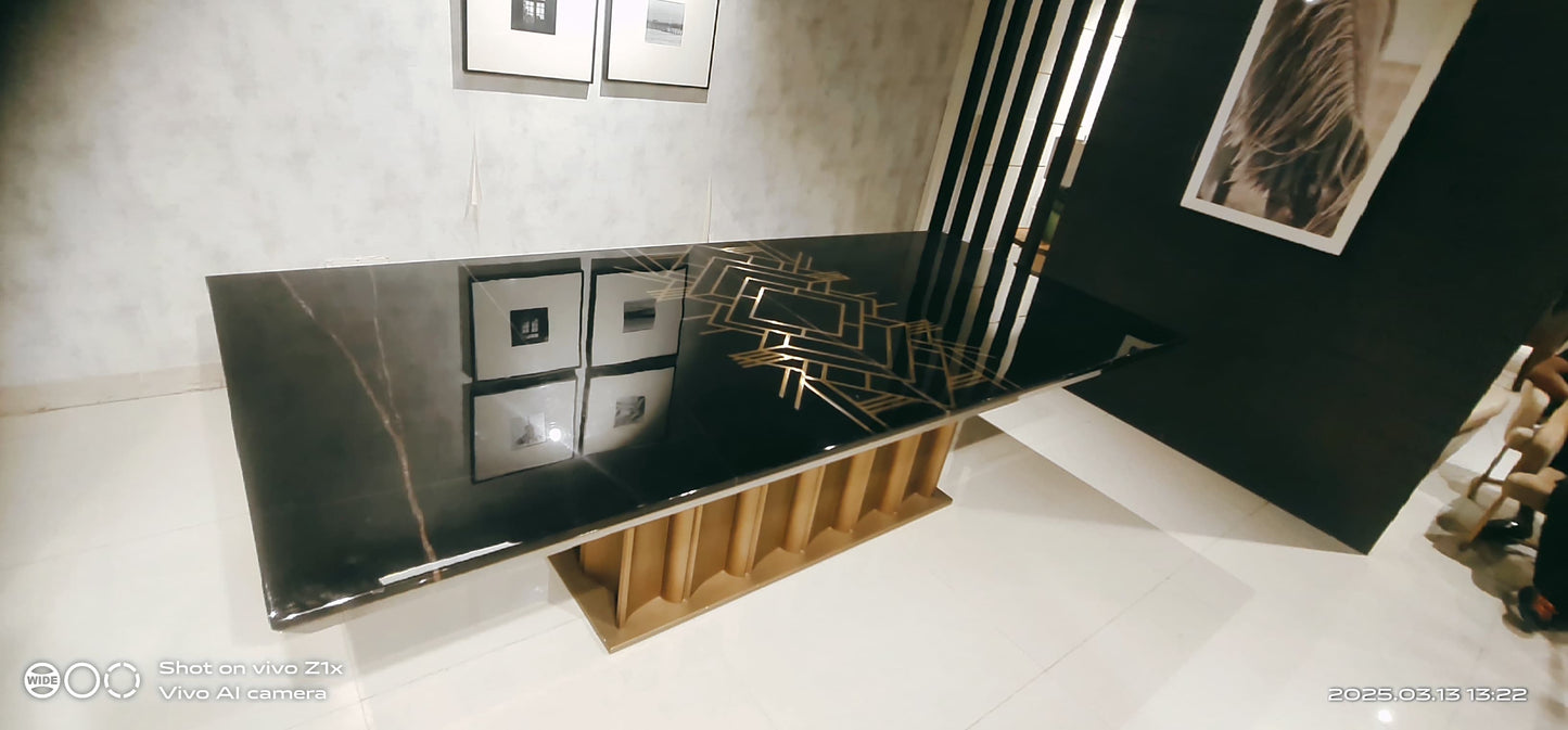 BLACK - DINING TABLE - HYD DASH(BESPOKE)