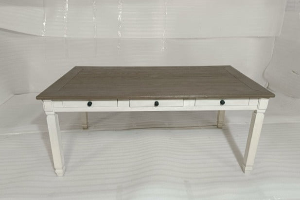 D647-25 - DINING TABLE - BLR WH