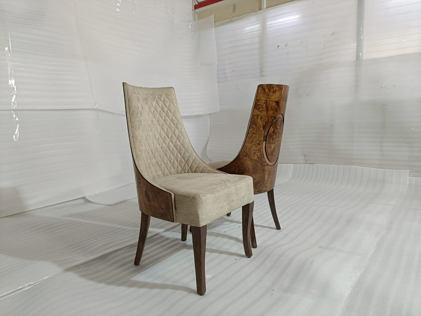 RING(7) - DINING CHAIR - BLR WH