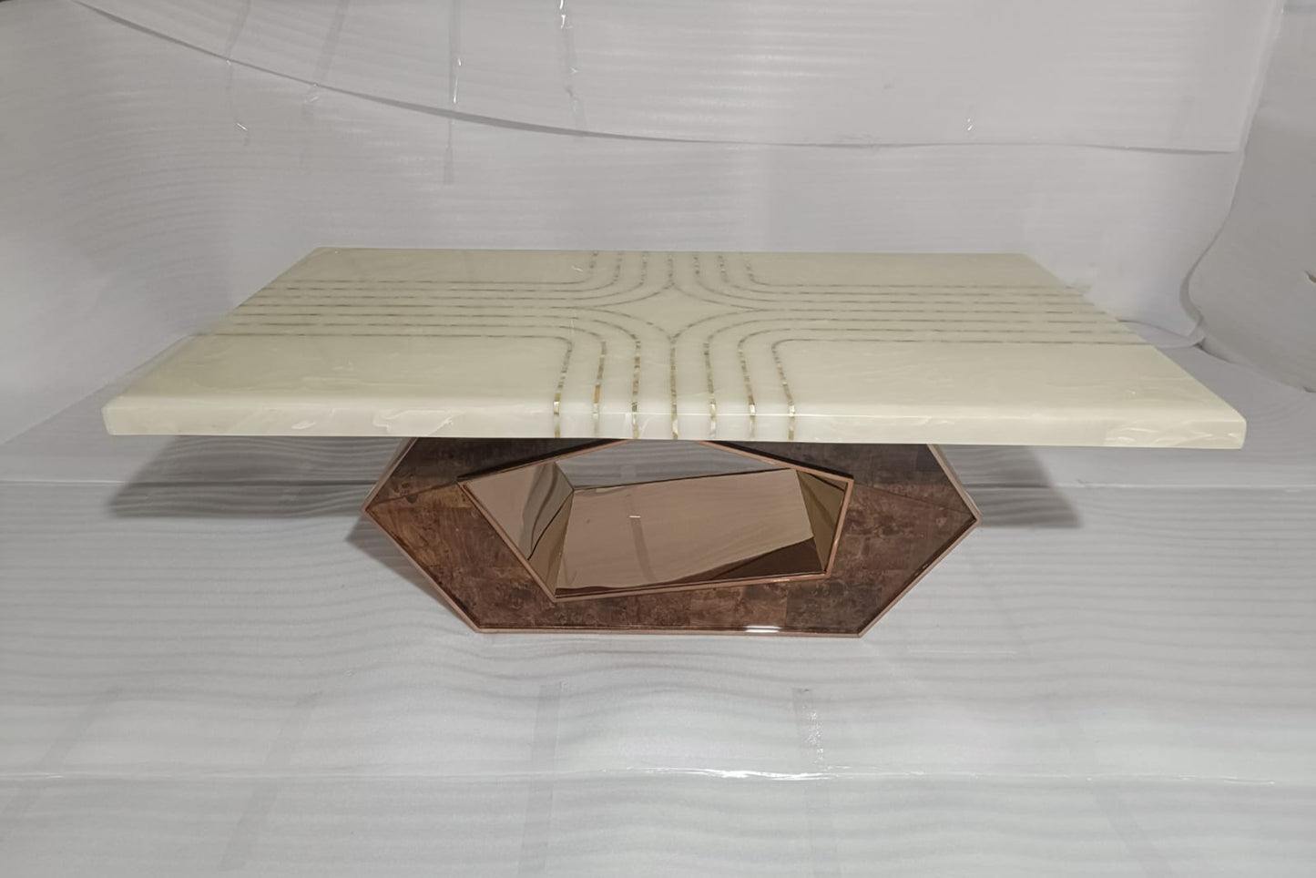 DIAMOND(1) - DINING TABLE - BLR WH