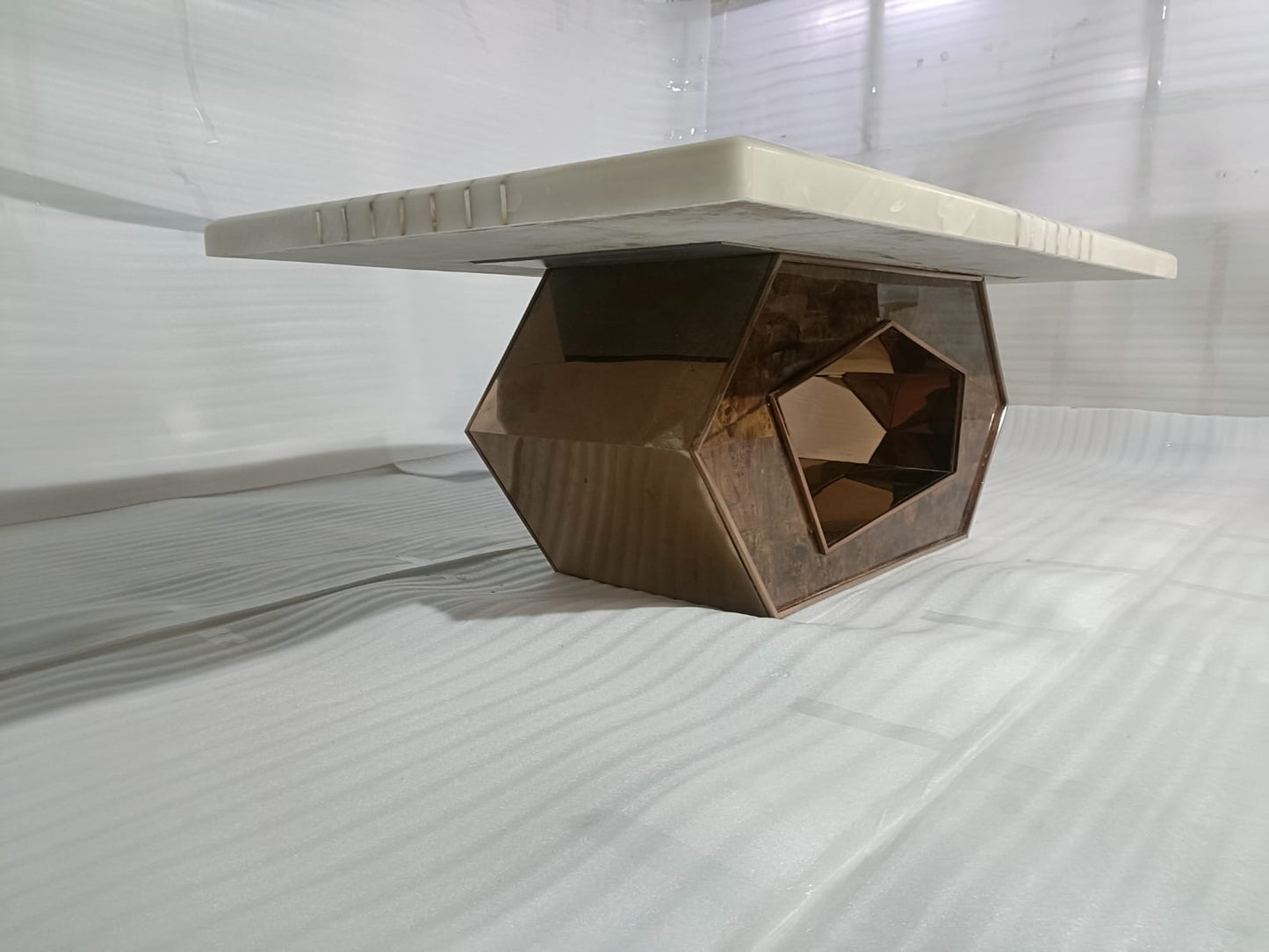 DIAMOND(1) - DINING TABLE - BLR WH