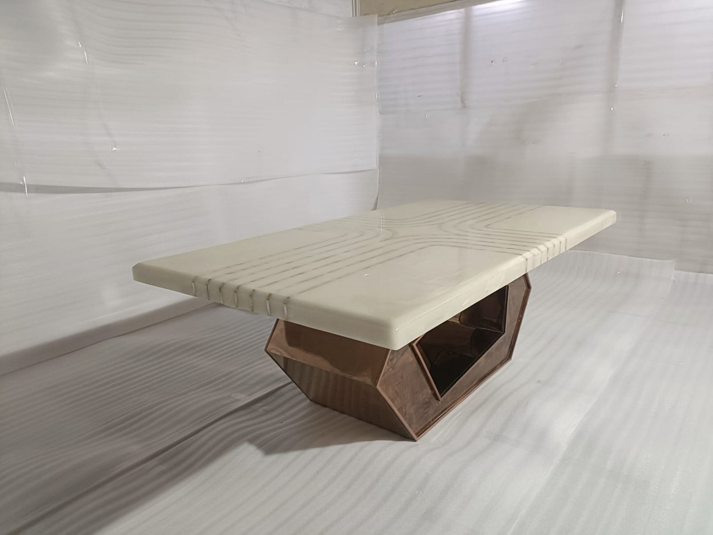 DIAMOND(1) - DINING TABLE - BLR WH