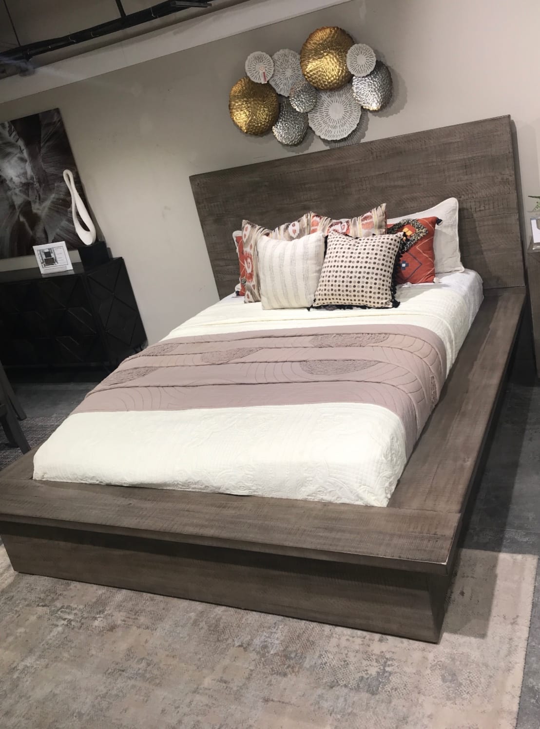 LANGFORD - QUEEN BED - MUM WH