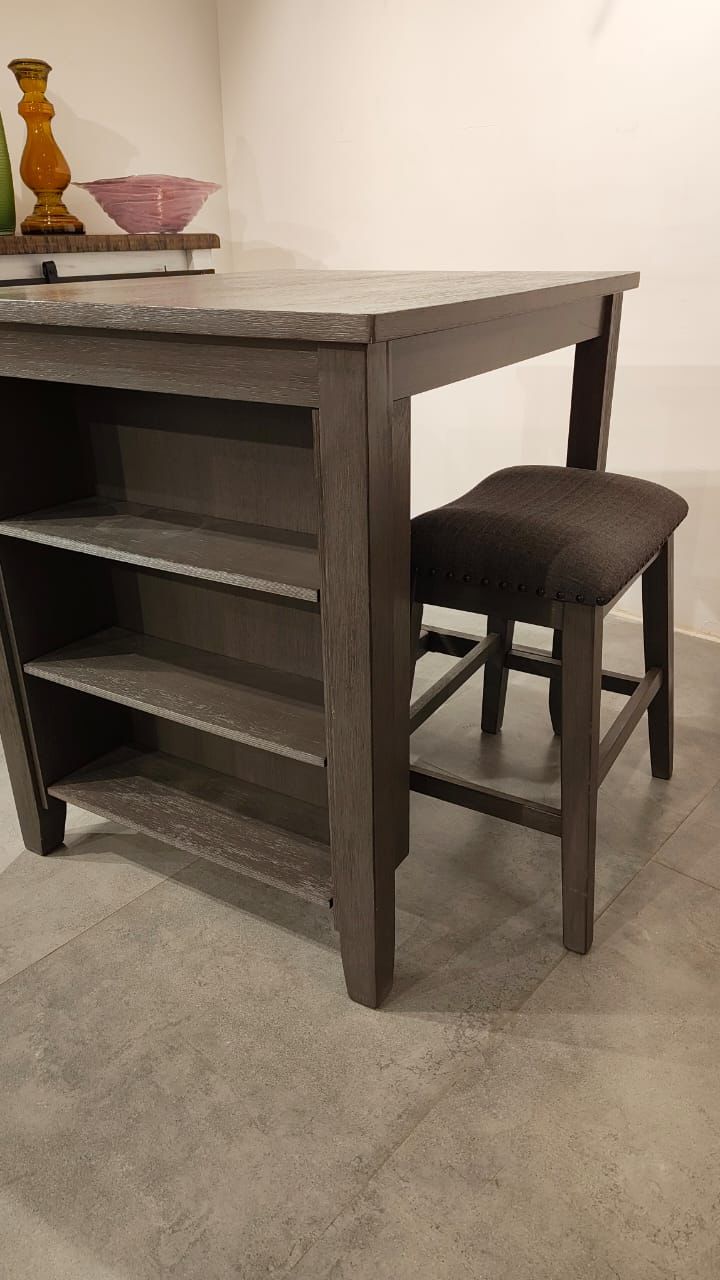 D388-113 - DINING TABLE+STOOLS - WFD