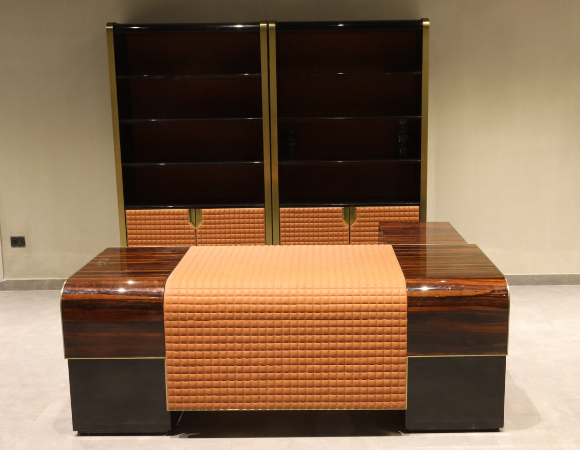 ZB - TABLE+BOOKCASE+CHAIR - HYD DASH(BESPOKE)