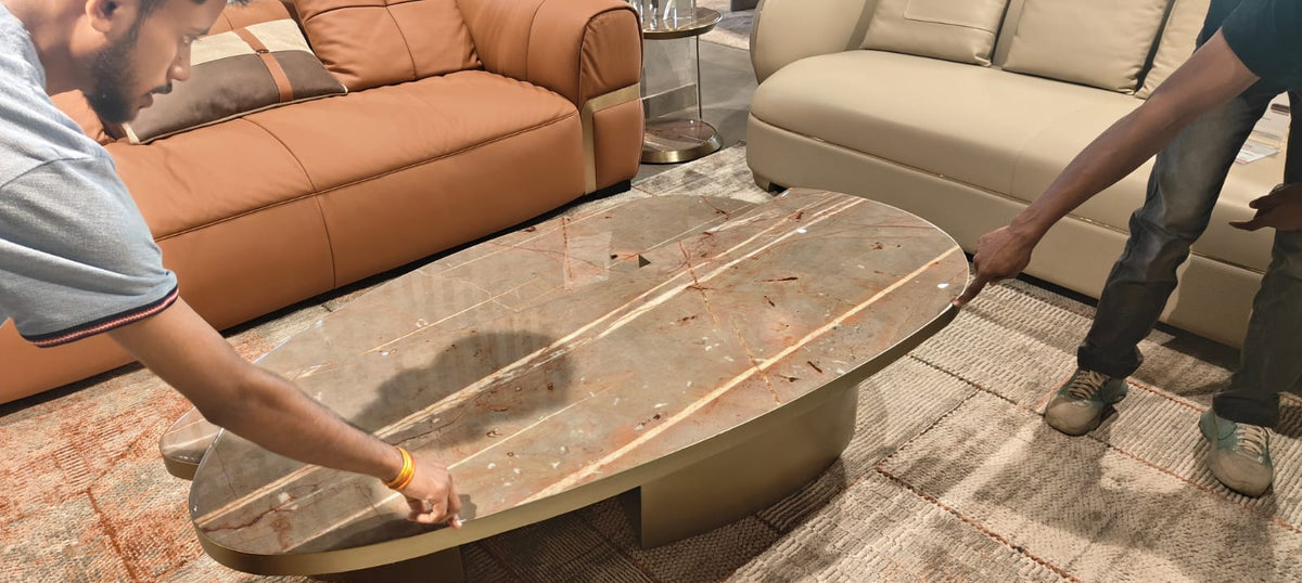 OVAL - COFFEE TABLE - IND DASH(BESPOKE)(DGD)