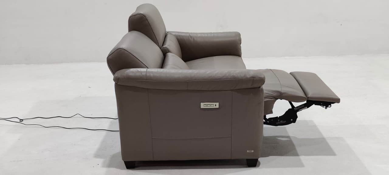 C068-N50+N52-A0BK(3) - 2 SEATER RECLINER(ELECTRIC) - BLR WH