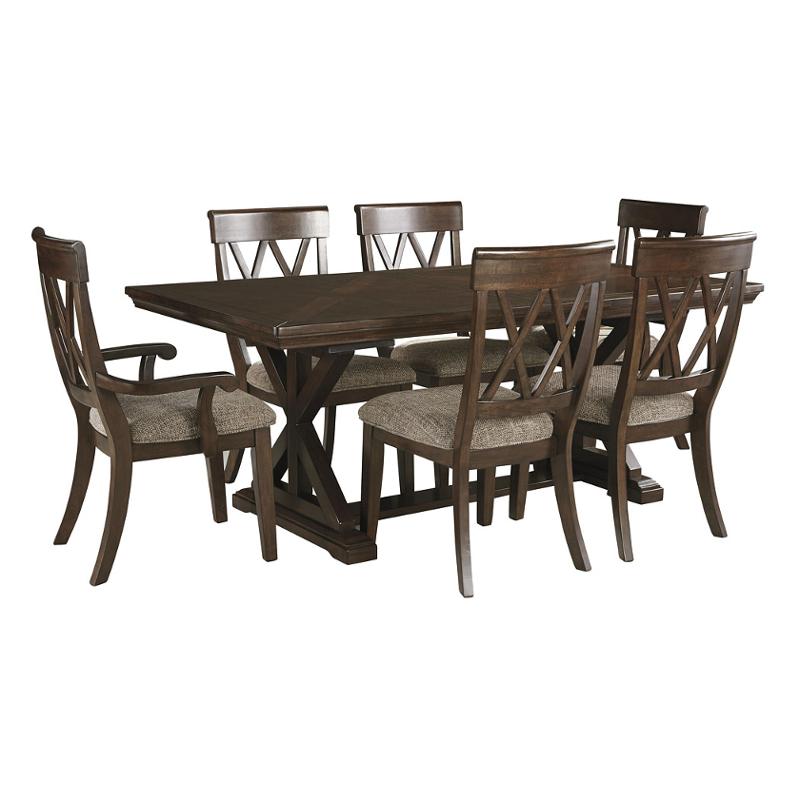 D727-45 - DINING TABLE - BLR WH