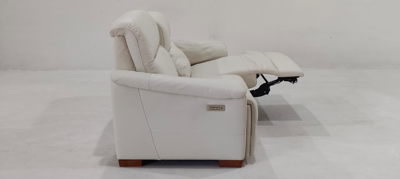 C063-N46-20(3) - 2 SEATER RECLINER(ELECTRIC) - BLR WH