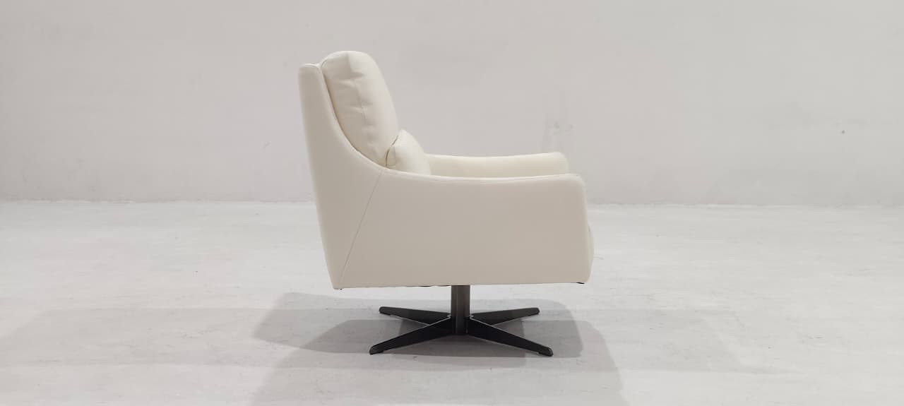 C065-066-10(2) - SWIVEL CHAIR - BLR WH